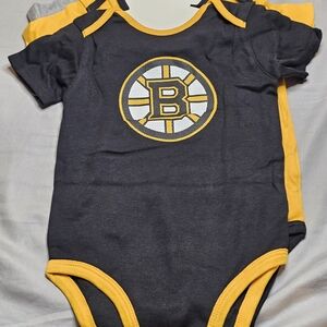 NHL Bruins‎ Baby Onesies 3 Pack
